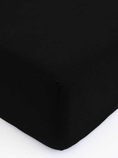 MK Lůžkoviny Jersey prostěradlo Classic 90 x 200 cm – černá