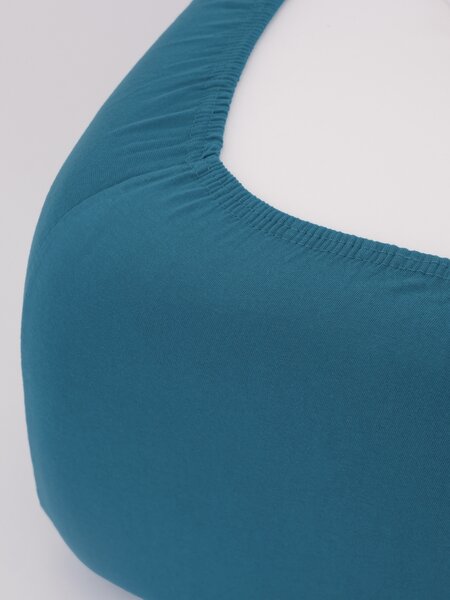 MK Lůžkoviny Jersey prostěradlo Classic 120 × 200 cm - petrolejová