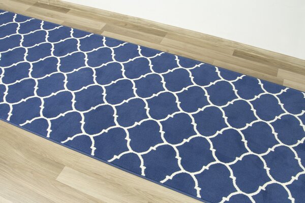 Běhoun Luna 502682/94955 modrý / bílý Šíře: 100 cm