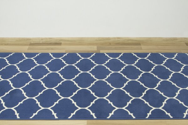 Běhoun Luna 502682/94955 modrý / bílý Šíře: 100 cm