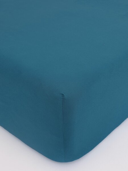 MK Lůžkoviny Jersey prostěradlo Classic 120 × 200 cm - petrolejová