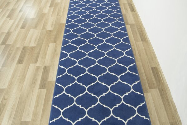 Běhoun Luna 502682/94955 modrý / bílý Šíře: 100 cm