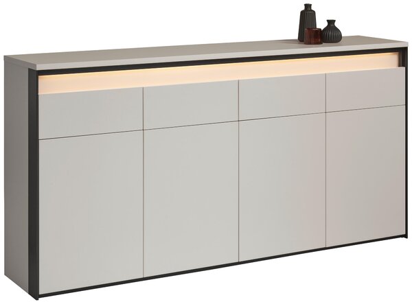 ŠIROKÁ KOMODA, černá, béžová, 174/88/38 cm Voleo - Online Only komody, Online Only
