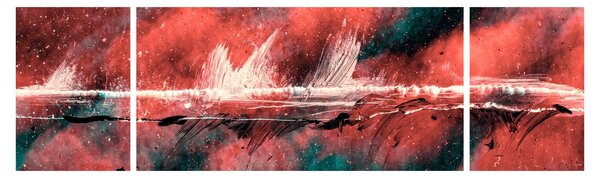 Obraz - Výbuch v petroleji (170x50 cm)