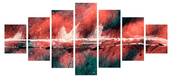 Obraz - Výbuch v petroleji (210x100 cm)