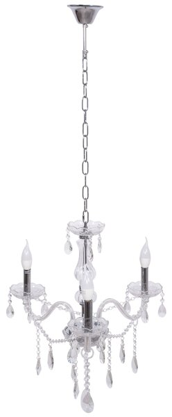 TooLight Křišťálové stropní svítidlo 300752 stříbrné