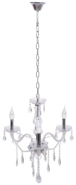 TooLight Křišťálové stropní svítidlo 300752 stříbrné