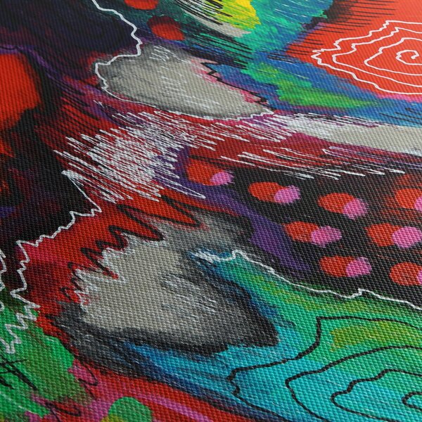 Obraz abstraktní - barvy (30x30 cm)
