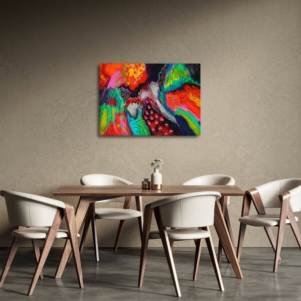 Obraz abstraktní - barvy (70x50 cm)