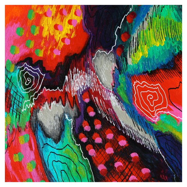Obraz abstraktní - barvy (30x30 cm)
