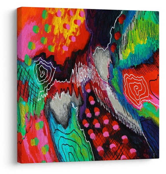 Obraz abstraktní - barvy (30x30 cm)