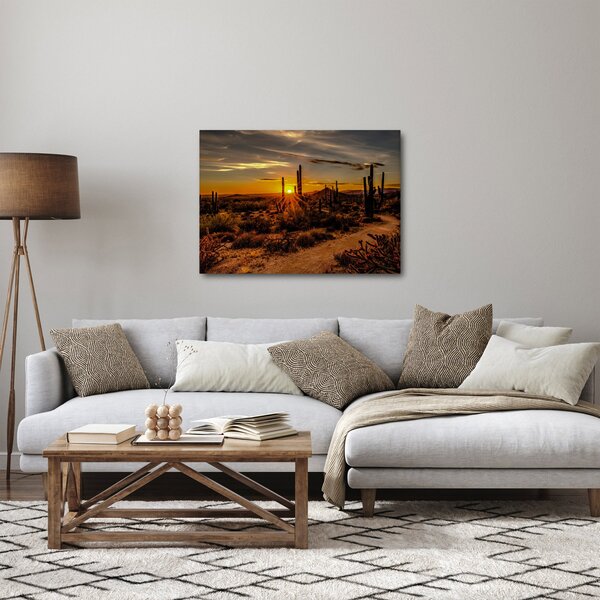 Obraz - Konec dne v arizonské poušti (70x50 cm)