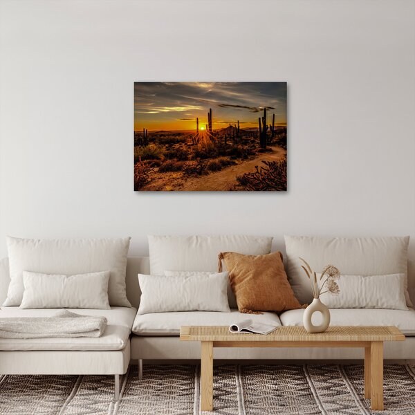 Obraz - Konec dne v arizonské poušti (70x50 cm)