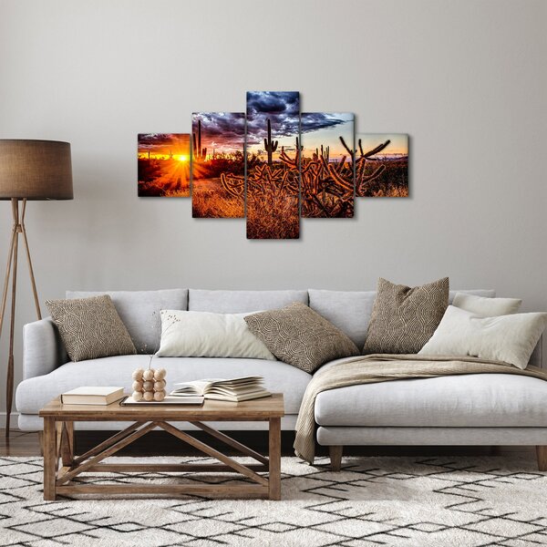 Obraz - Zlatá hodinka pouště (125x70 cm)