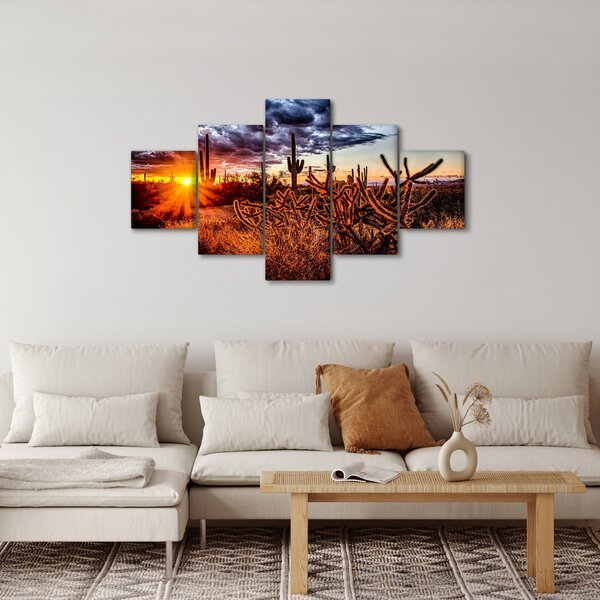 Obraz - Zlatá hodinka pouště (125x70 cm)