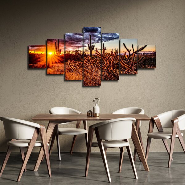 Obraz - Zlatá hodinka pouště (210x100 cm)