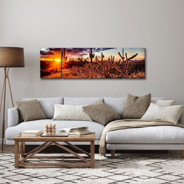Obraz - Zlatá hodinka pouště (170x50 cm)