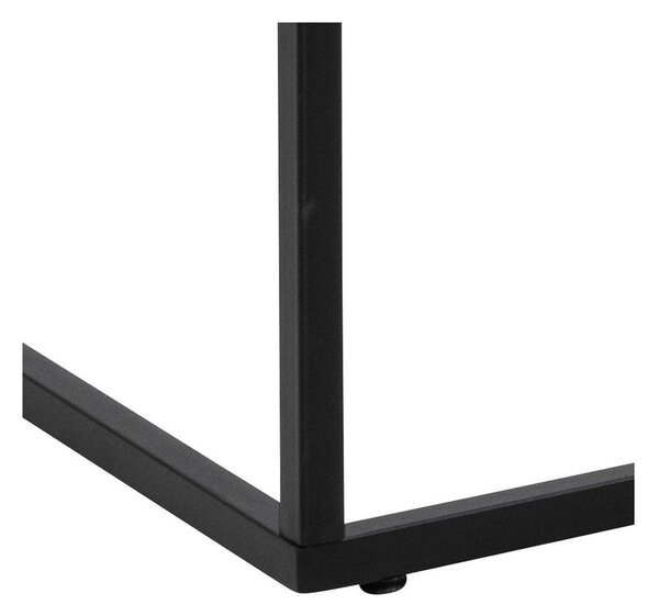 Bílý konferenční stolek s deskou v dekoru mramoru 55x110 cm Barossa – Actona