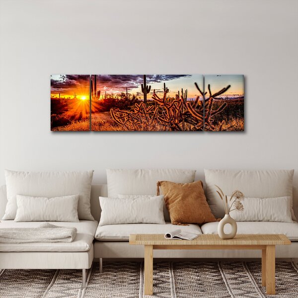 Obraz - Zlatá hodinka pouště (170x50 cm)