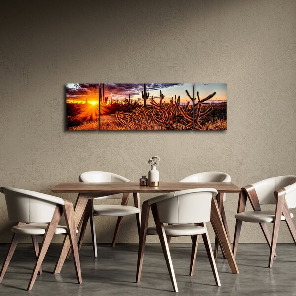 Obraz - Zlatá hodinka pouště (170x50 cm)