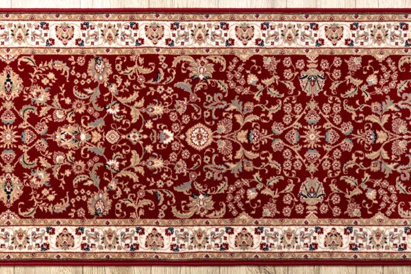 Běhoun NAIN 144 51066 Ornament / Květy, bordó / béžový