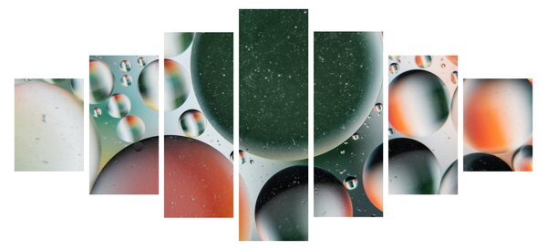 Obraz abstrakce - bubliny (210x100 cm)