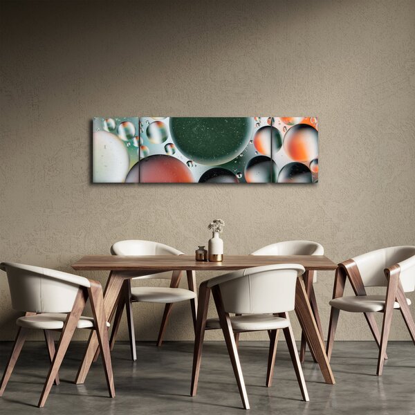 Obraz abstrakce - bubliny (170x50 cm)