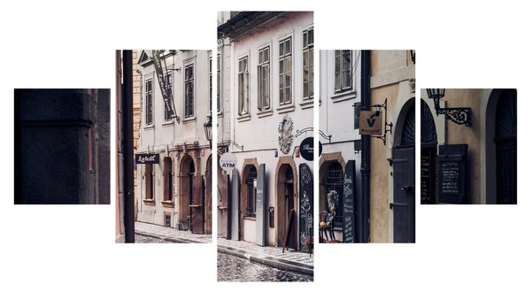 Obraz - Pražská ulička (125x70 cm)
