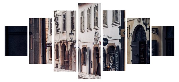 Obraz - Pražská ulička (210x100 cm)