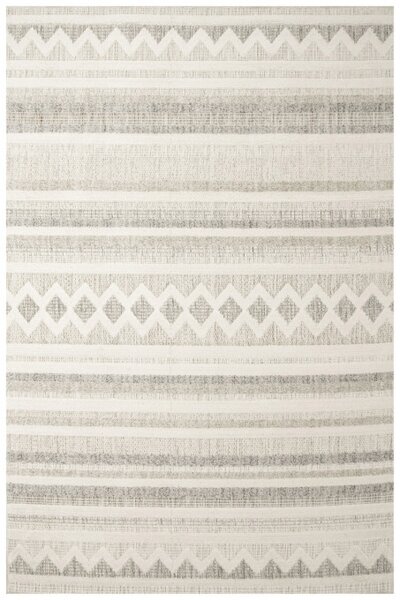 Koberec Cotton C102 Etno / kosočtverce, krémový / šedý / béžový