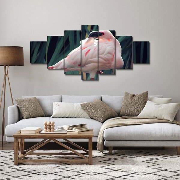 Obraz - Plameňák (210x100 cm)