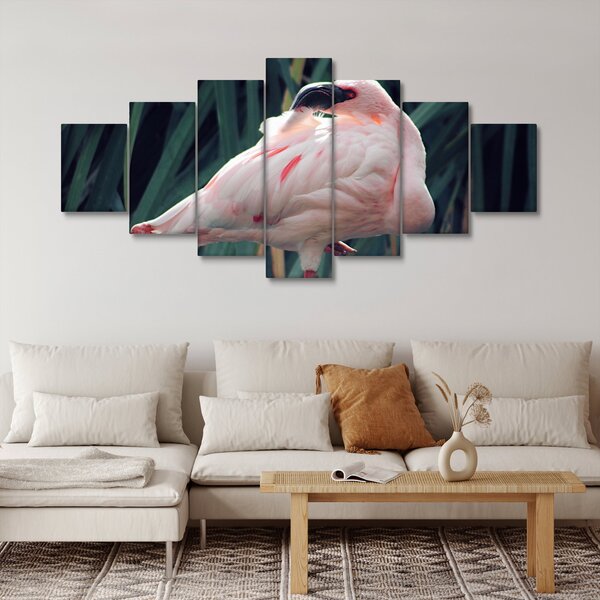 Obraz - Plameňák (210x100 cm)
