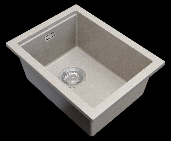 Gamma Decor 3850, 1-komorový granitový dřez 380x500x207 mm, béžová, GMA-ZLE000157