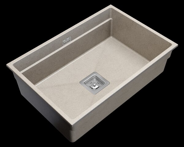 Gamma Decor 7050, 1-komorový granitový dřez 700x470x220 mm, béžová, GMA-ZLE000104