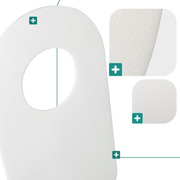 Zvuková izolace pro samostatnou toaletu a bidet, pěnová podložka, 5 mm, bílá