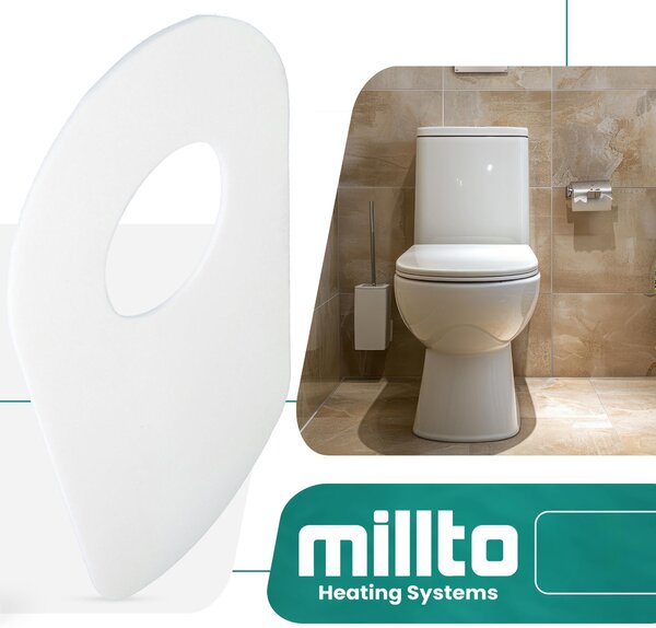Zvuková izolace pro samostatnou toaletu a bidet, pěnová podložka, 5 mm, bílá