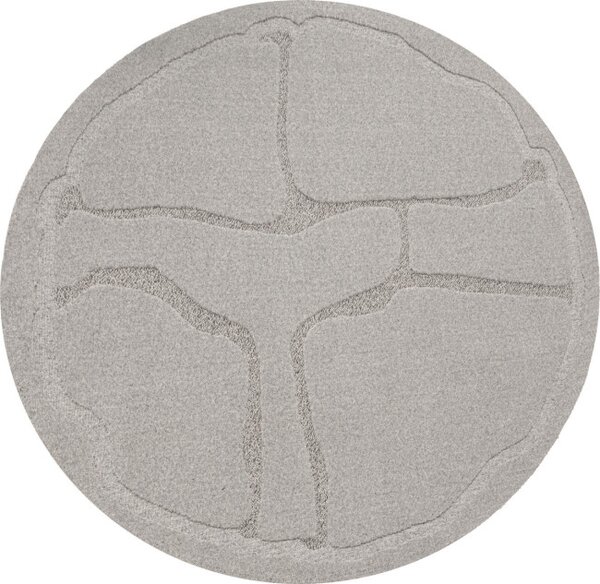 Koberec Agnella Morphic Organica šedý kruh