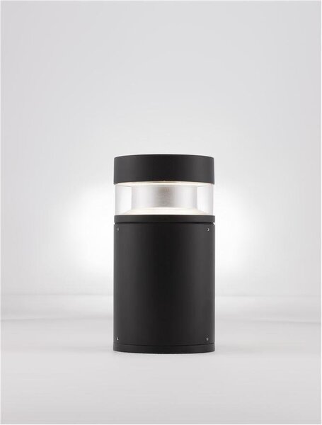 NV 9026123 Venkovní sloupkové svítidlo TALA černý hliník a akryl LED 12W 3000K 100-240V 180st. IP54 - NOVA LUCE