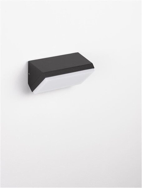 NV 9492610 Venkovní nástěnné svítidlo ZENON antracitový hliník a matný akryl LED 10W 3000K 220-240V 114st. IP65 - NOVA LUCE