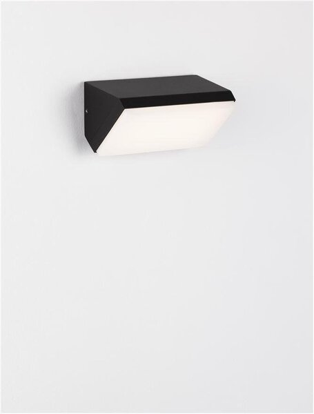 NV 9492610 Venkovní nástěnné svítidlo ZENON antracitový hliník a matný akryl LED 10W 3000K 220-240V 114st. IP65 - NOVA LUCE