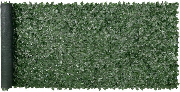 Plot na ochranu soukromí - Břečťan 1500 x 4010 mm - Zesílené spojení - Umělý živý plot s listy vinné révy - Dekorace na zahradu, dvůr, balkón