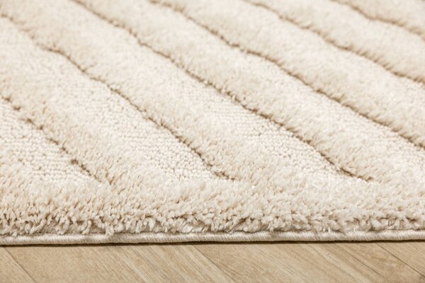 Koberec Berber 9754 s třásněmi, ivory / krémový