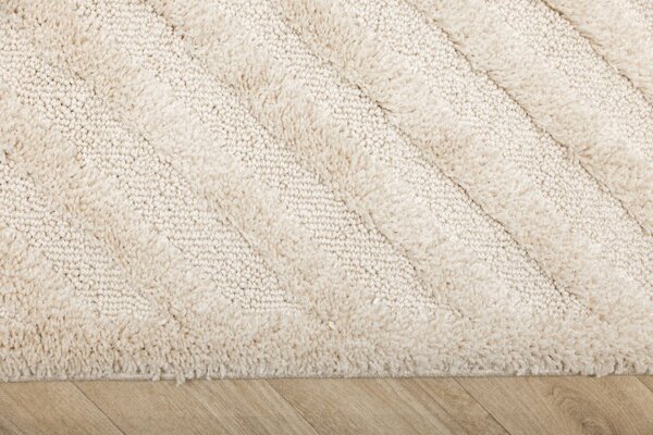 Koberec Berber 9754 s třásněmi, ivory / krémový