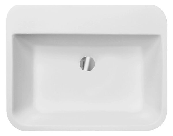 Besco Volně stojící umyvadlo z litého mramoru Assos S-Line Glam S UM VS 52x41x84 cm, bez otvoru pro baterii