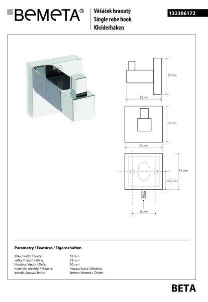 Bemeta Design BETA: Háček - 132306172