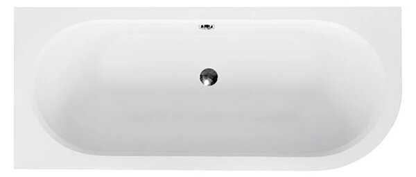 Besco Akrylátová asymetrická vana Avita 150x75 (160x75, 170x75, 180x80) Barva: Bílá, Rozměry (cm): 150x75, Orientace: Levá