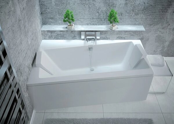 Besco Krycí panel k asymetrické vaně Infinity P 150x90 (160x100, 170x110), bílý Barva: Bílá, Rozměry (cm): 160x100