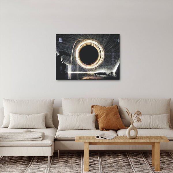 Obraz - Světelná show v dešti (70x50 cm)