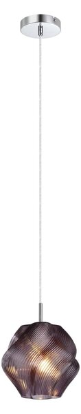 EGLO Závěsné světlo Meliciano, fialové, sklo, Ø 22 cm, E27, stmívatelný, Fialová / růžová / barva růže, Obývací pokoj / jídelna, Sklo
