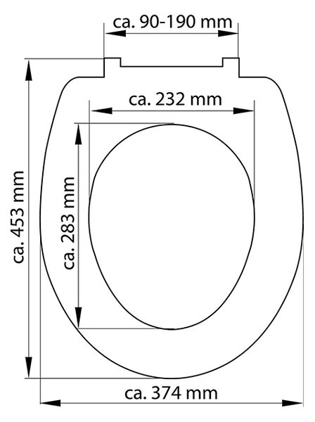 Eisl Sanitär WC prkénko Duroplast Soft Close Stone Pyramid 82380